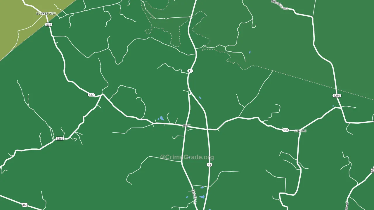 Judy, KY Map of Drug-Related Crime Rates