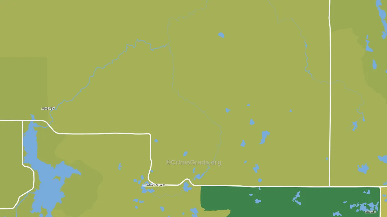 Jump River, WI Map of Drug-Related Crime Rates