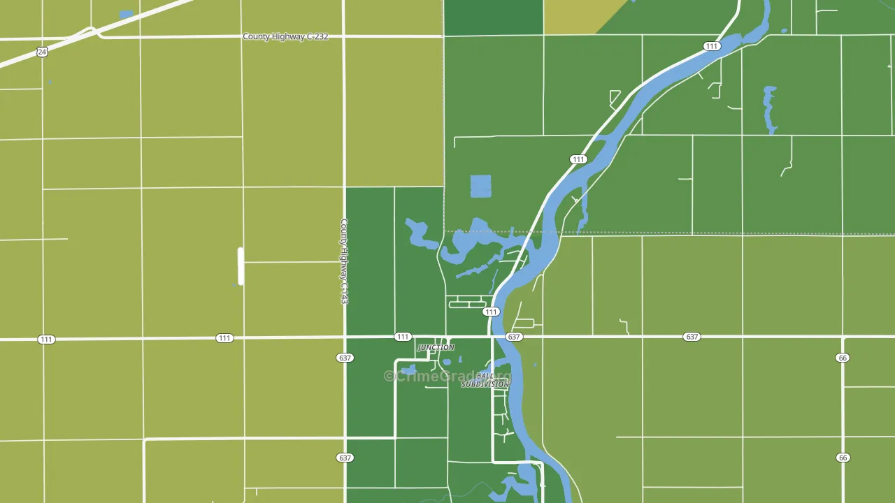 Junction, OH Map of Drug-Related Crime Rates