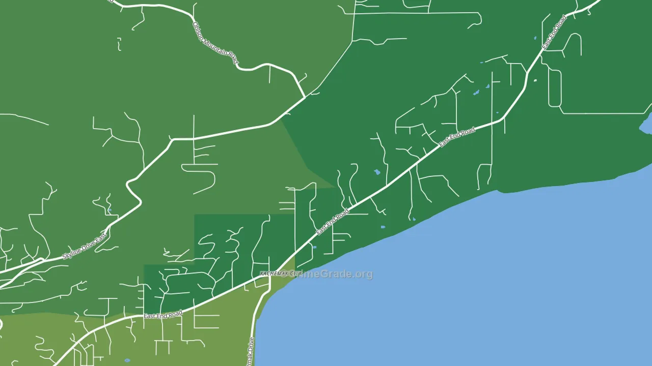 Kachemak, AK Map of Drug-Related Crime Rates