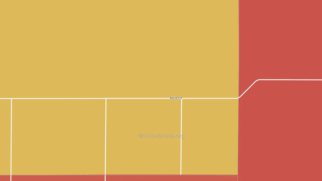 Kalvesta, KS Map of Drug-Related Crime Rates