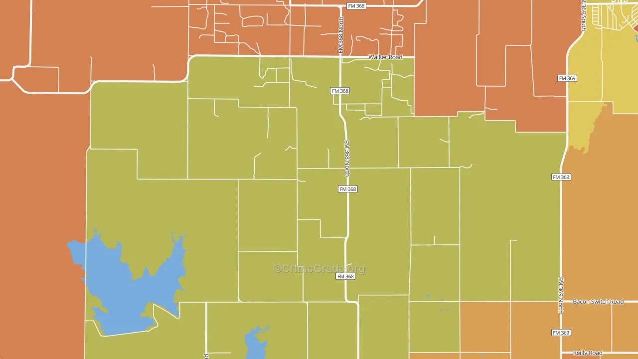 Kamay, TX Map of Drug-Related Crime Rates