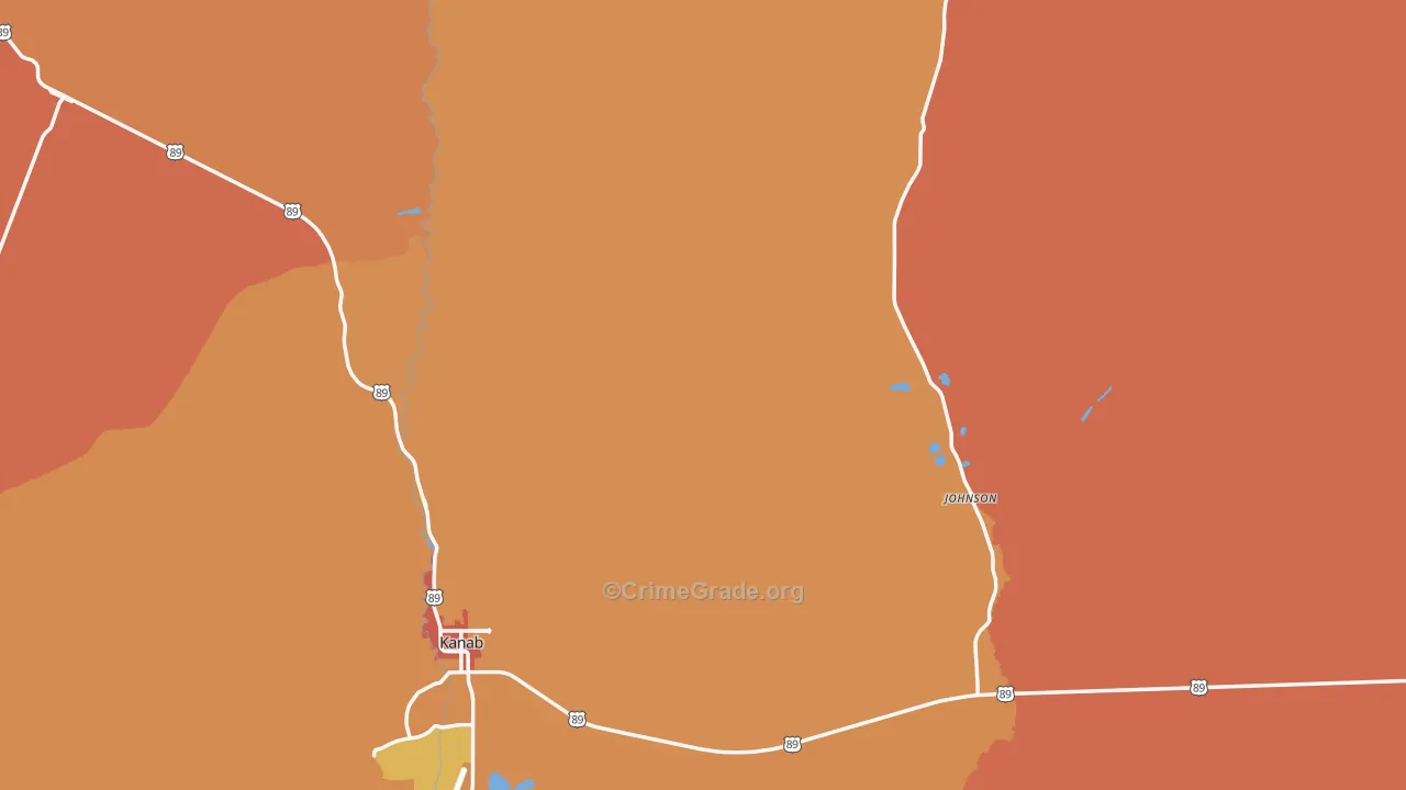 Kane County, UT Map of Drug-Related Crime Rates