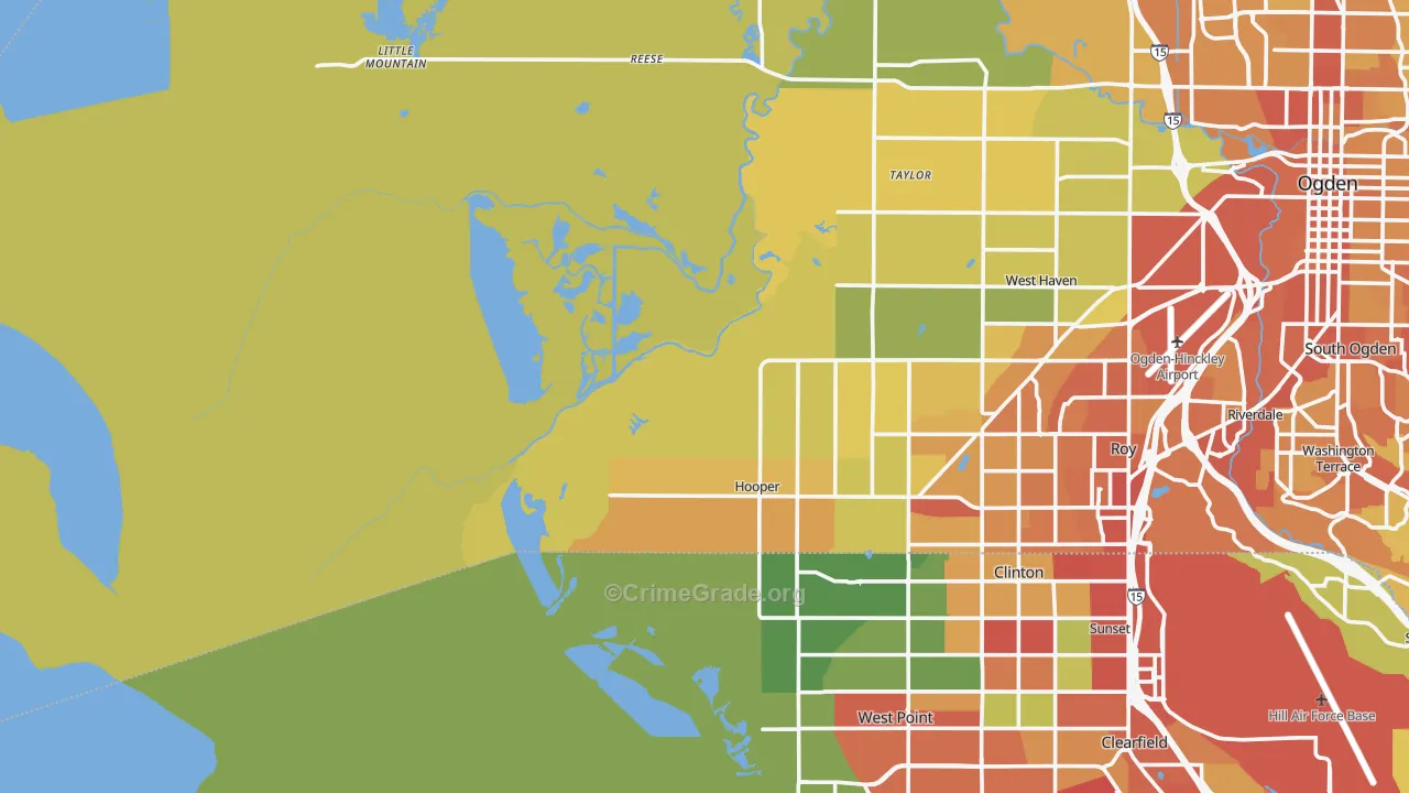 Kanesville, UT Map of Drug-Related Crime Rates