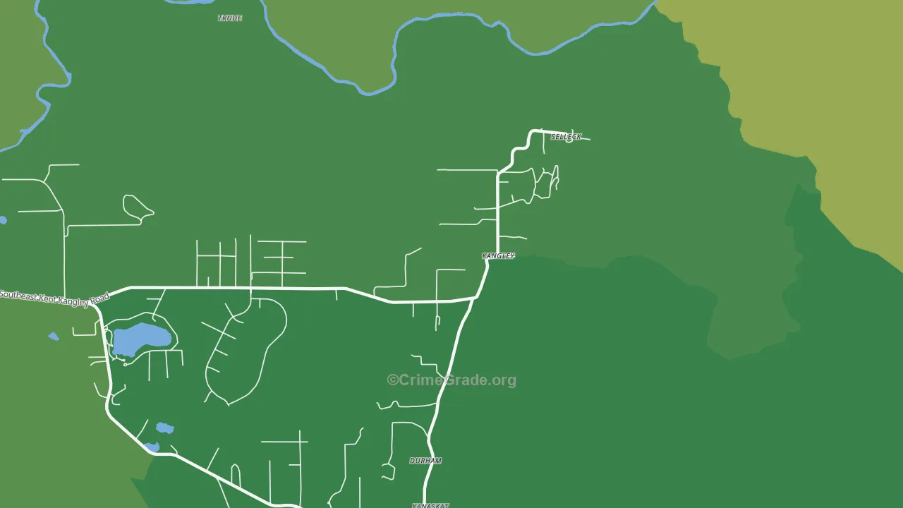 Kangley, WA Map of Drug-Related Crime Rates