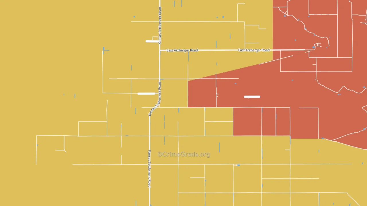 Kansas Settlement, AZ Map of Drug-Related Crime Rates