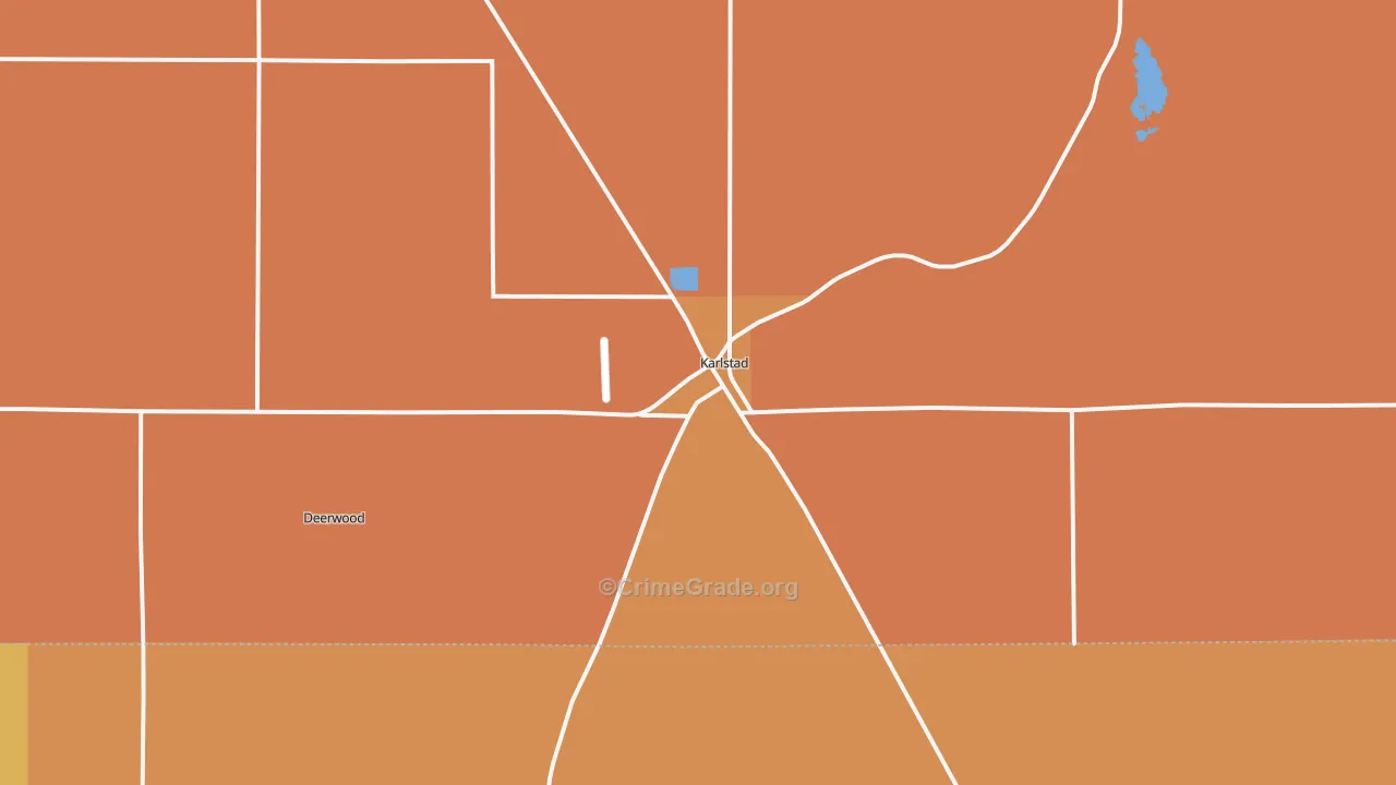 Karlstad, MN Map of Drug-Related Crime Rates