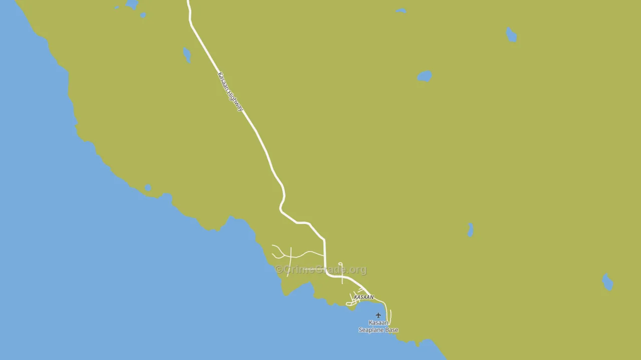 Kasaan, AK Map of Drug-Related Crime Rates