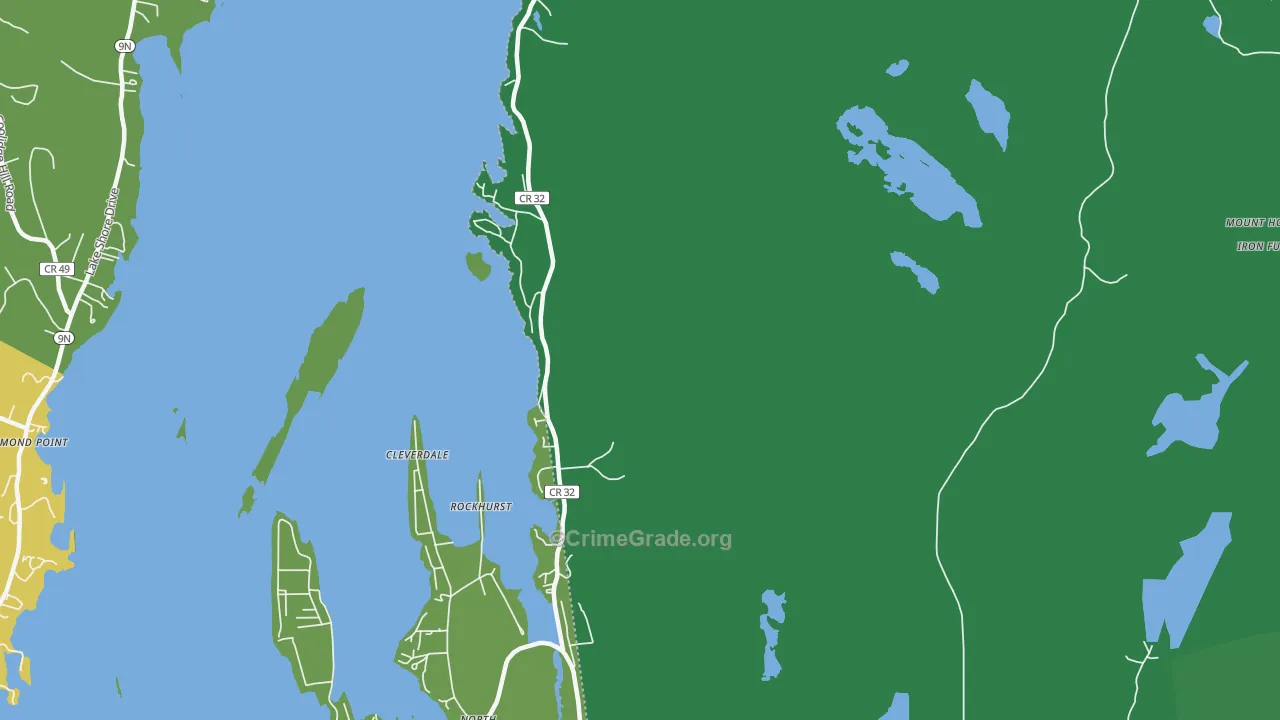Kattskill Bay, NY Map of Drug-Related Crime Rates