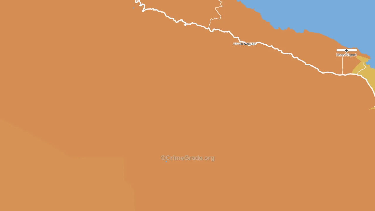 Kaupo, HI Map of Drug-Related Crime Rates