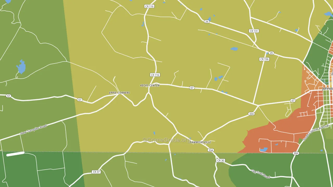 Kecks Center, NY Map of Drug-Related Crime Rates