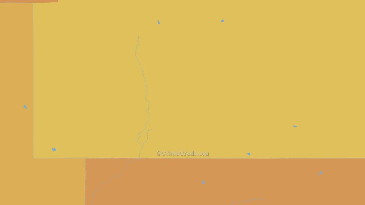 Keene, KS Map of Drug-Related Crime Rates