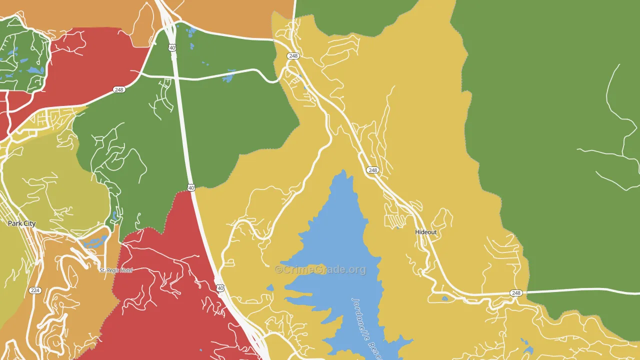 Keetley, UT Map of Drug-Related Crime Rates