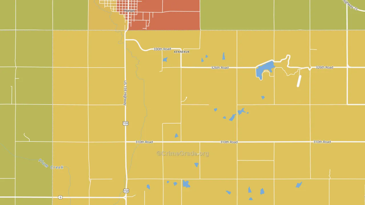 Kennekuk, KS Map of Drug-Related Crime Rates