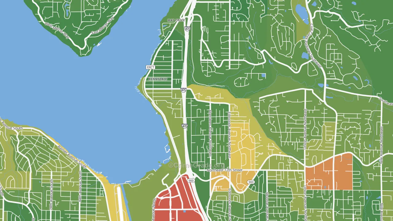 Kennydale, Renton, WA Map of Drug-Related Crime Rates