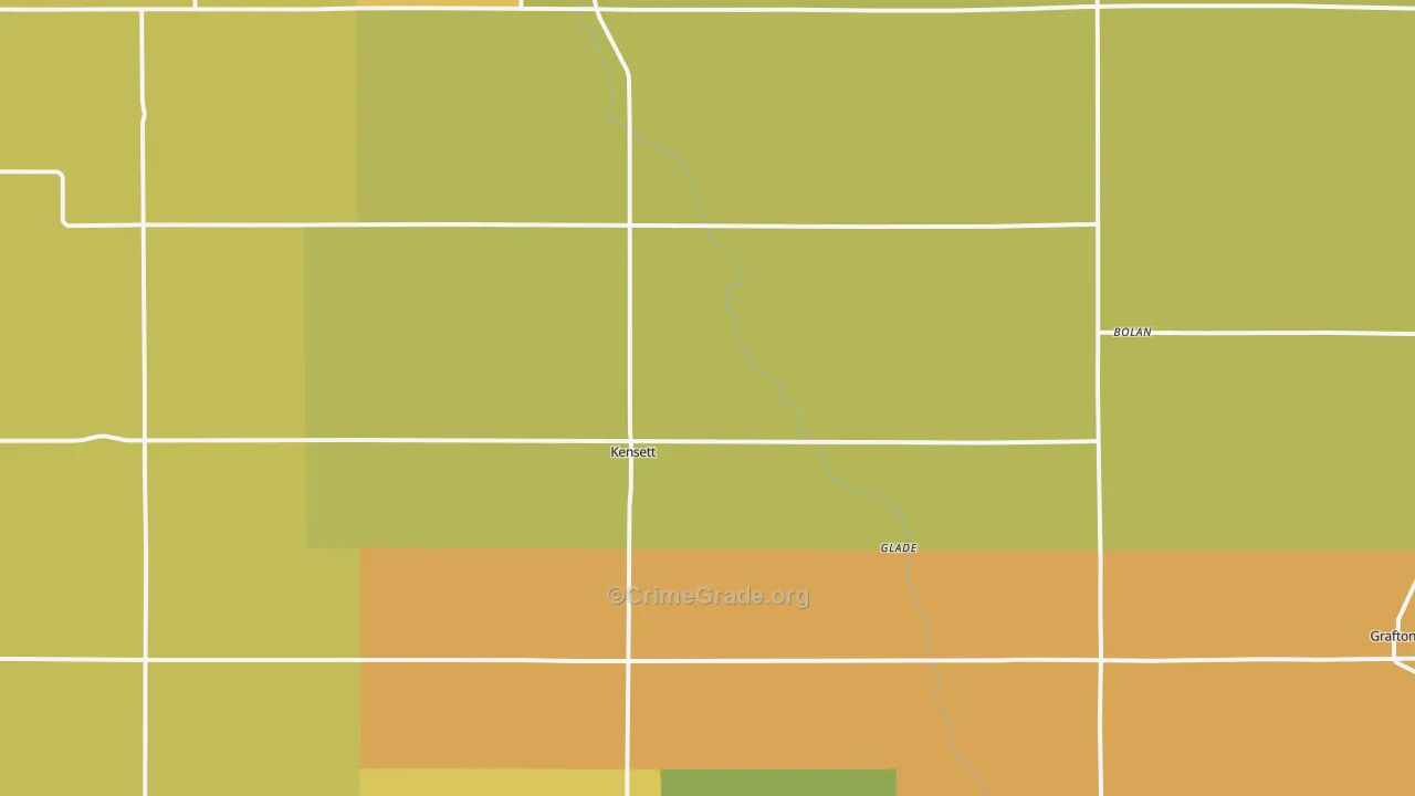 Kensett, IA Map of Drug-Related Crime Rates