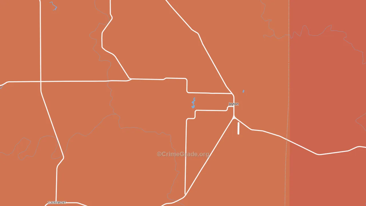 Kent County, TX Map of Drug-Related Crime Rates