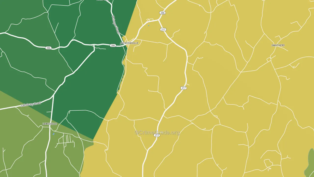 Kent, PA Map of Drug-Related Crime Rates