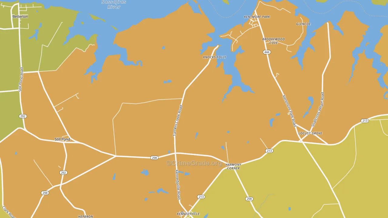 Kentmore Park, MD Map of Drug-Related Crime Rates