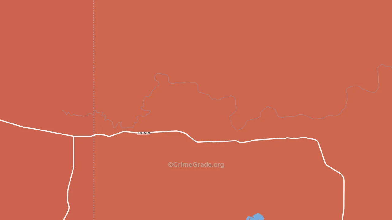 Kenton, OK Map of Drug-Related Crime Rates