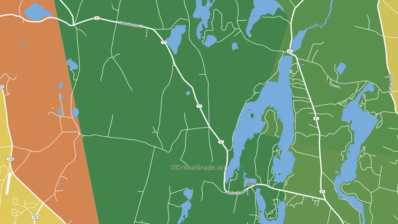 Kents Hill, ME Map of Drug-Related Crime Rates