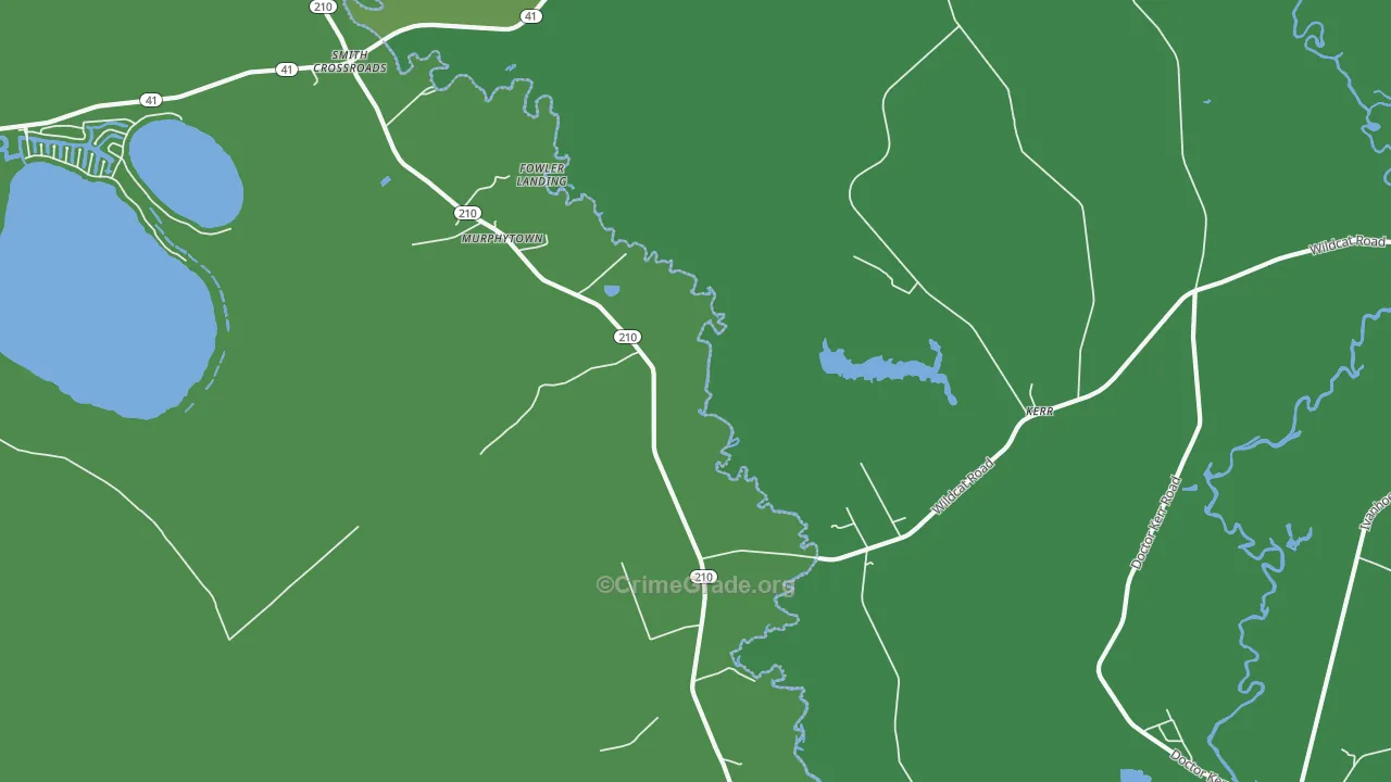 Kerr, NC Map of Drug-Related Crime Rates