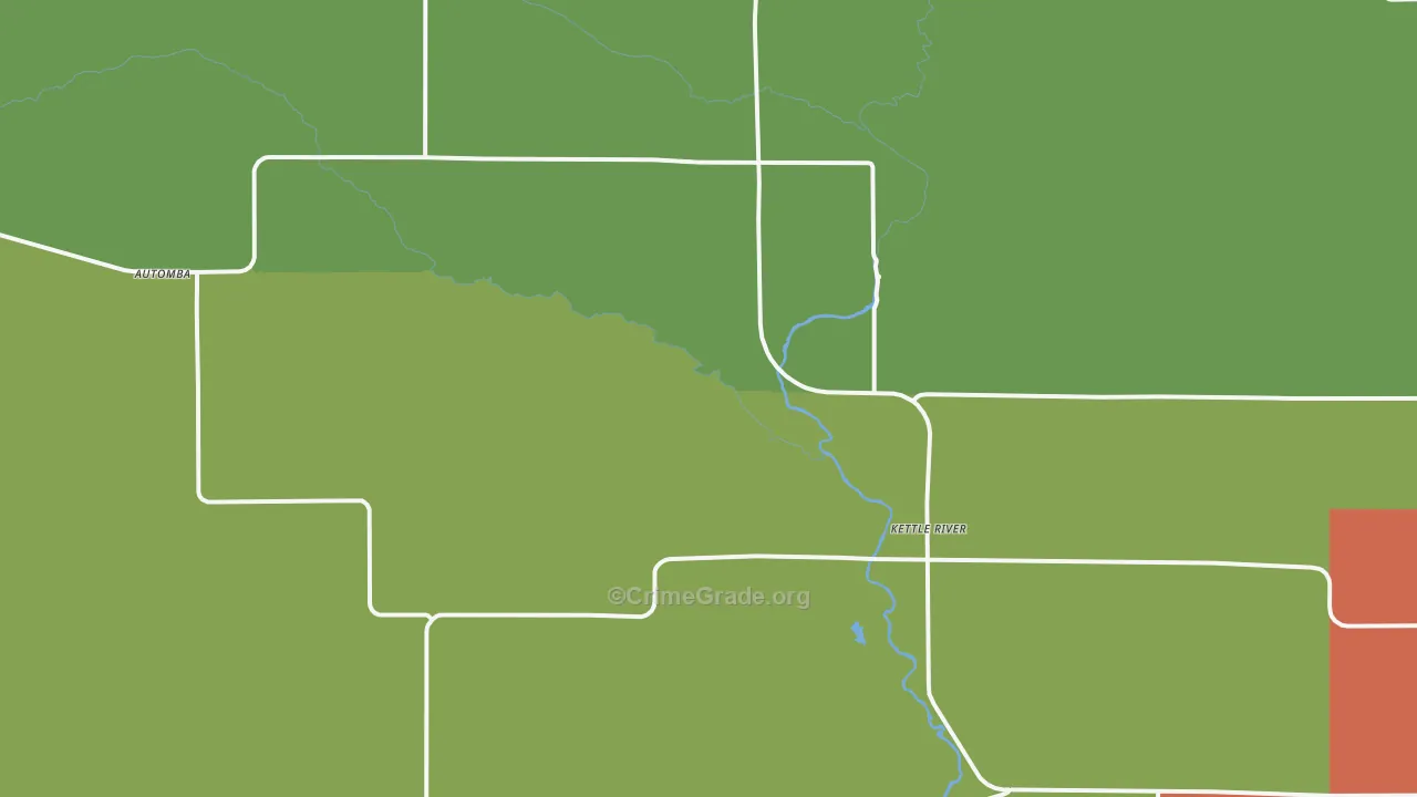 Kettle River, MN Map of Drug-Related Crime Rates