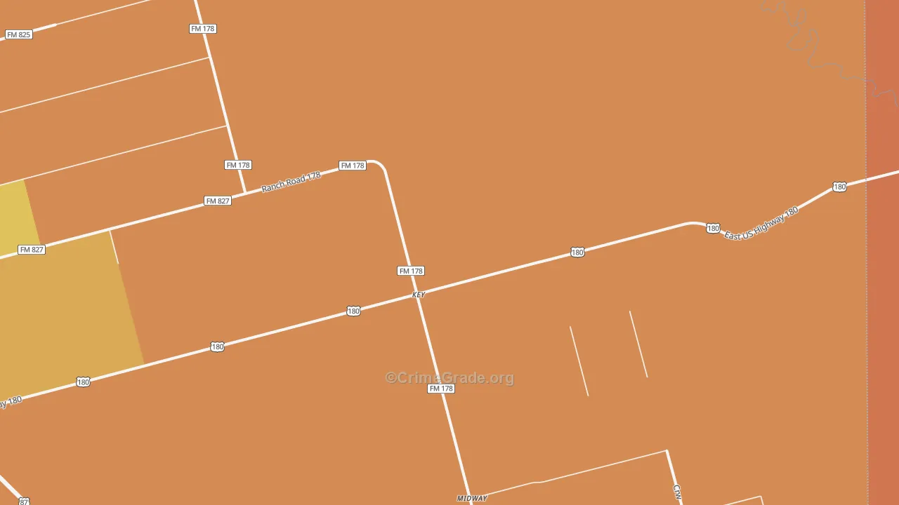 Key, TX Map of Drug-Related Crime Rates