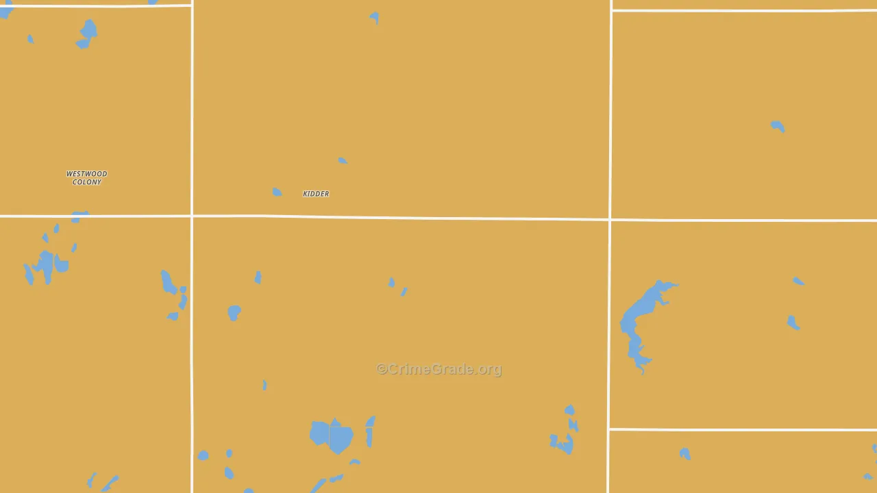 Kidder, SD Map of Drug-Related Crime Rates