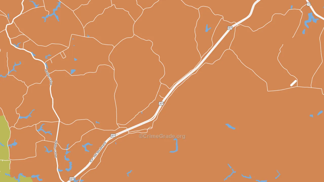 Kidds Fork, VA Map of Drug-Related Crime Rates