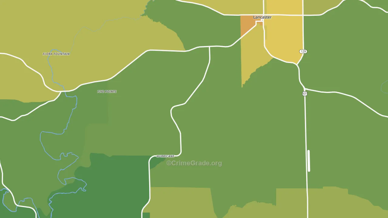 Kieler, WI Map of Drug-Related Crime Rates