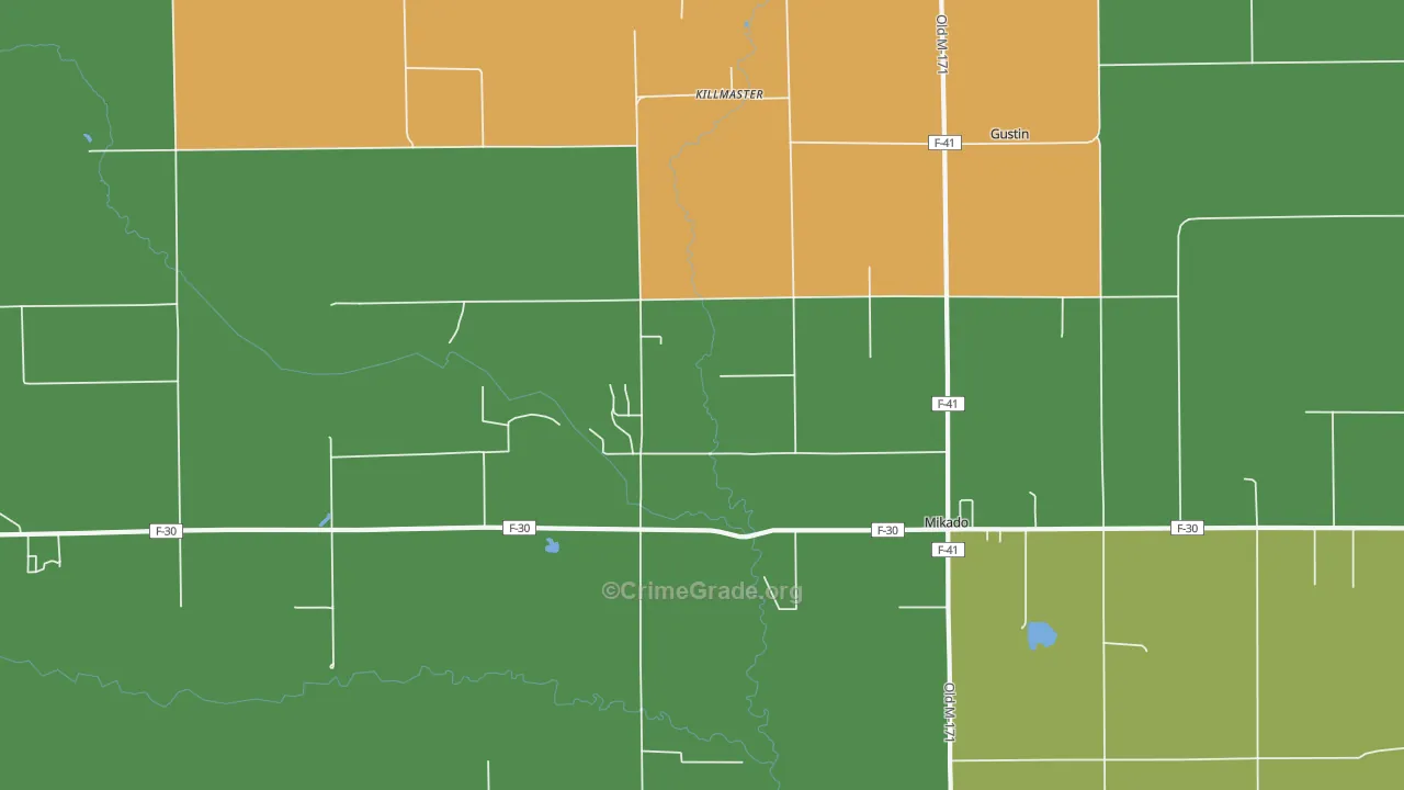 Killmaster, MI Map of Drug-Related Crime Rates