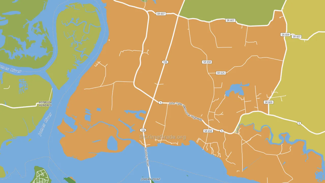 Kimages, VA Map of Drug-Related Crime Rates