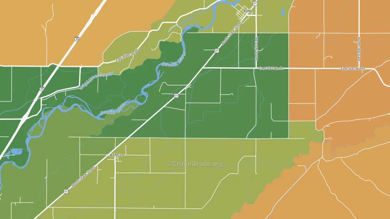 Kimball, ID Map of Drug-Related Crime Rates