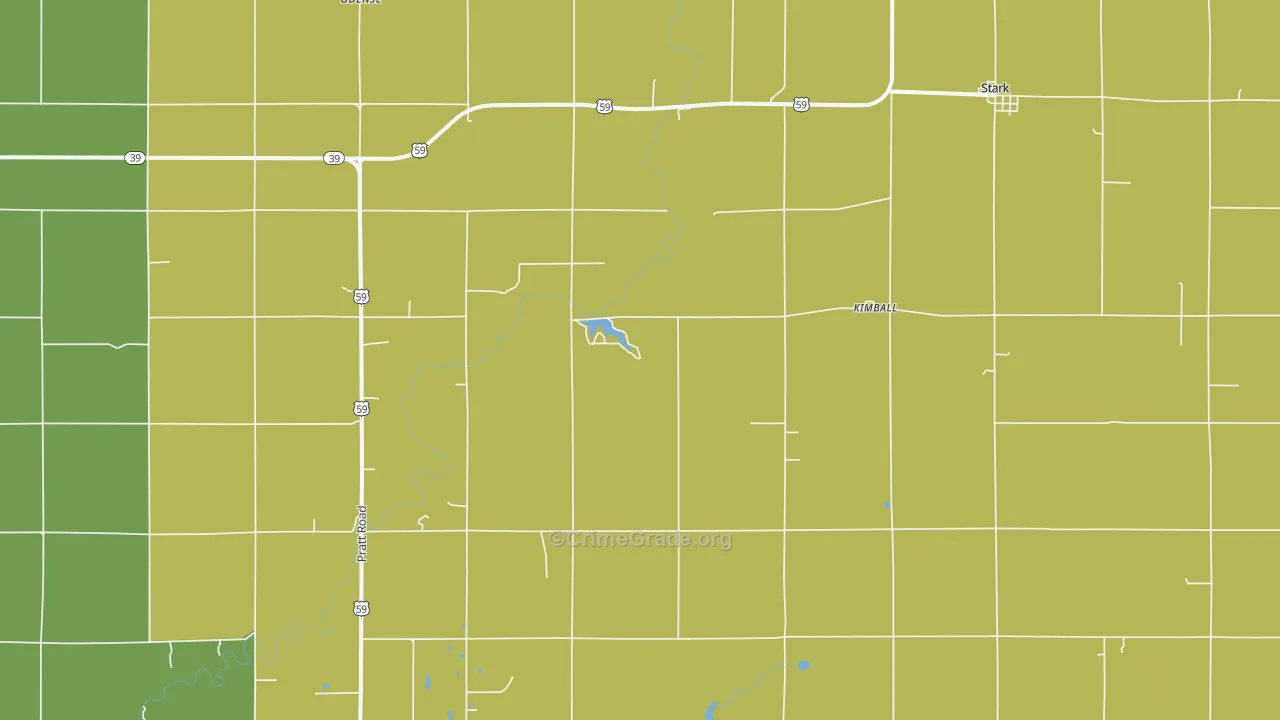 Kimball, KS Map of Drug-Related Crime Rates
