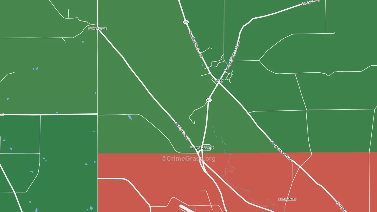 Kimball Stand, NY Map of Drug-Related Crime Rates