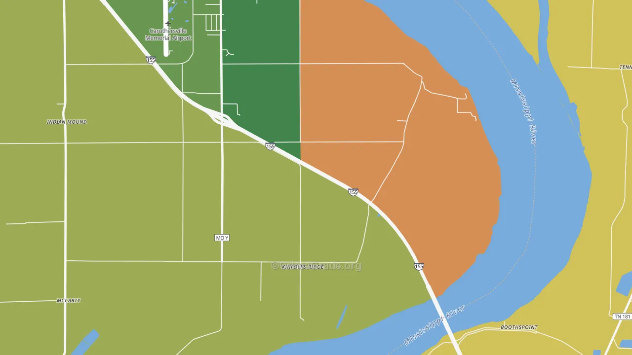 Kinfolks Ridge, MO Map of Drug-Related Crime Rates