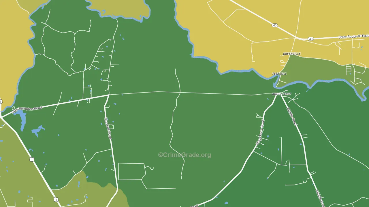 Kings Ferry, FL Map of Drug-Related Crime Rates