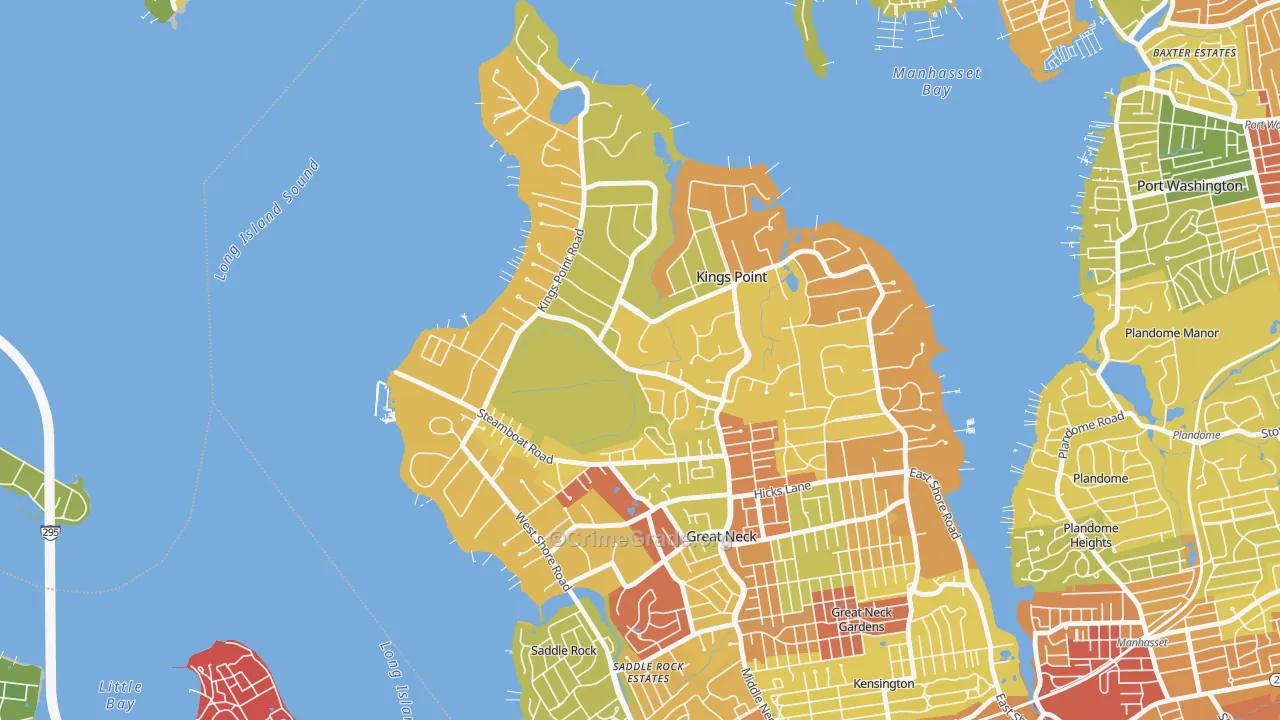 Kings Point, NY Map of Drug-Related Crime Rates