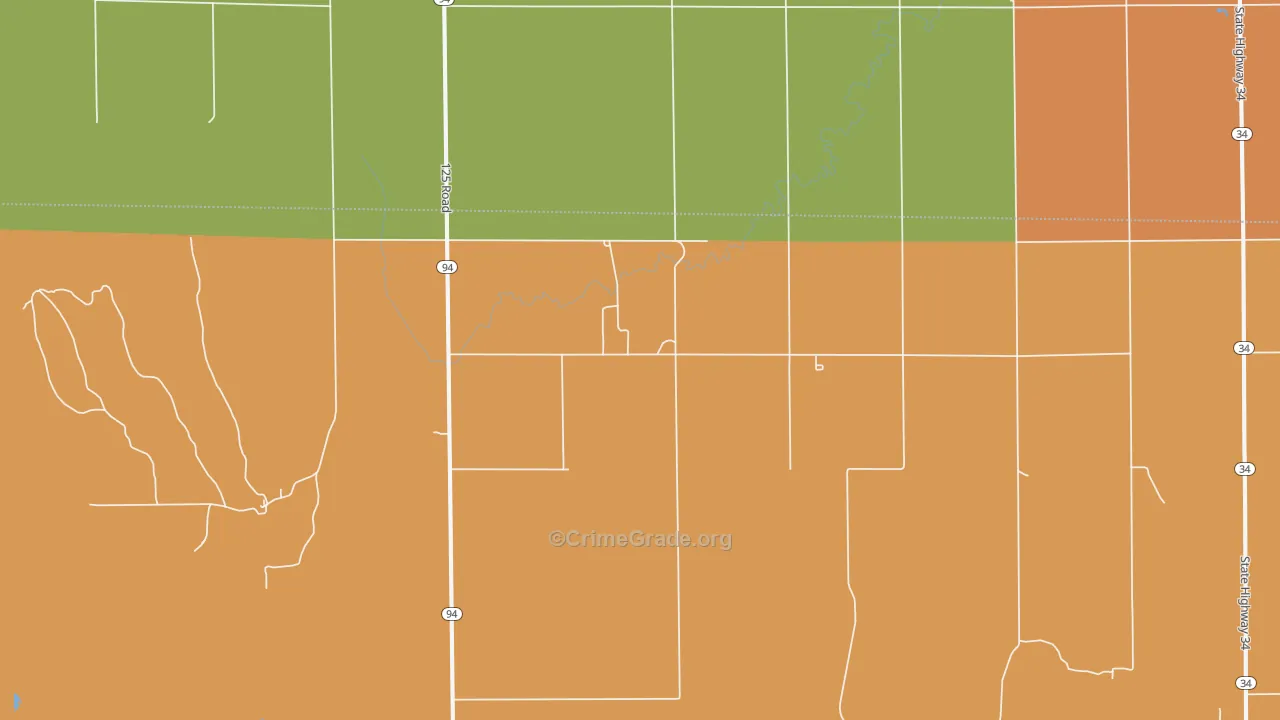 Kingsdown, KS Map of Drug-Related Crime Rates
