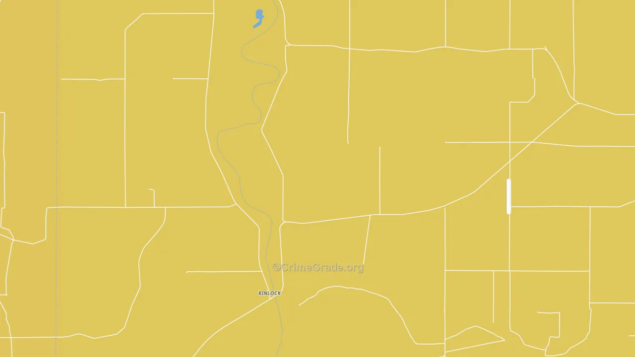 Kinlock, MS Map of Drug-Related Crime Rates