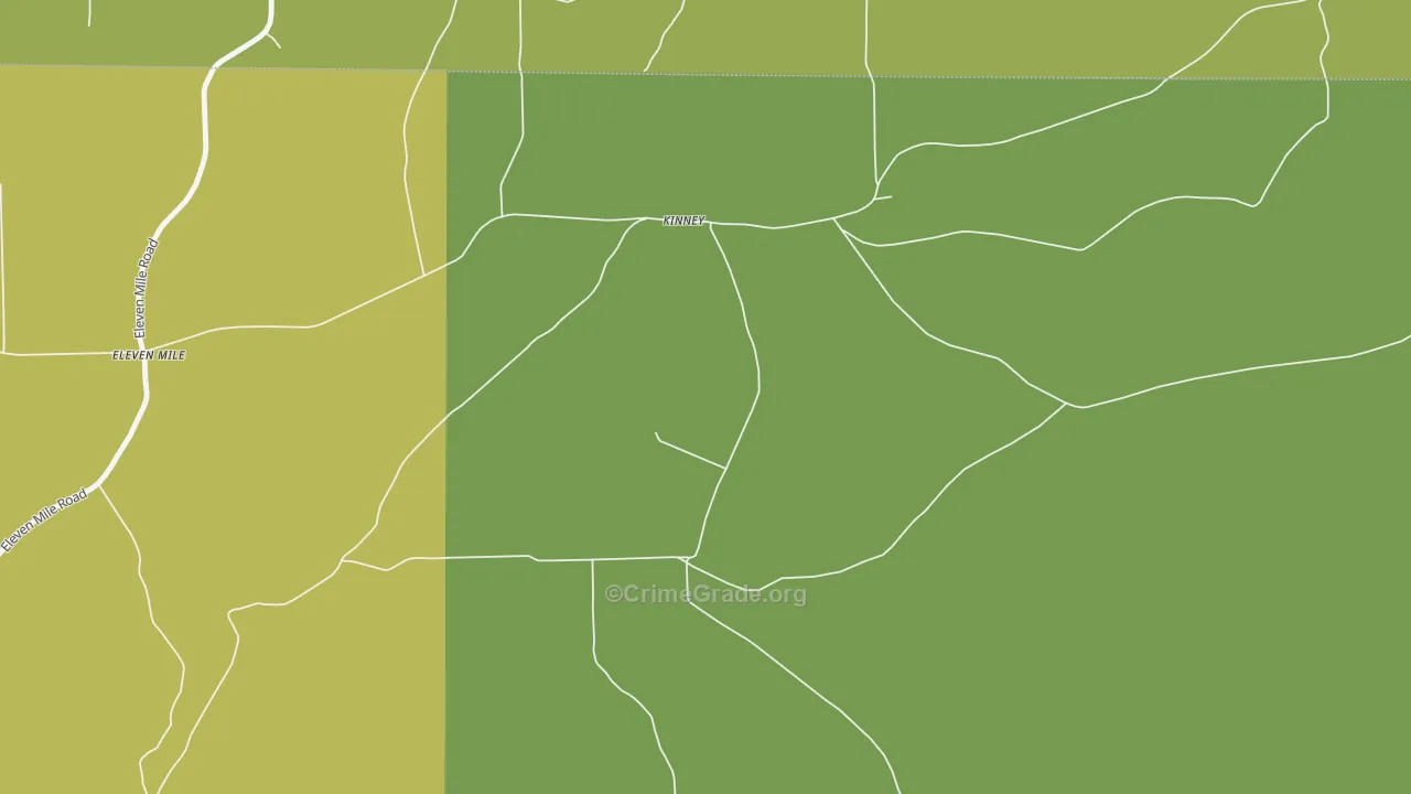 Kinney, PA Map of Drug-Related Crime Rates