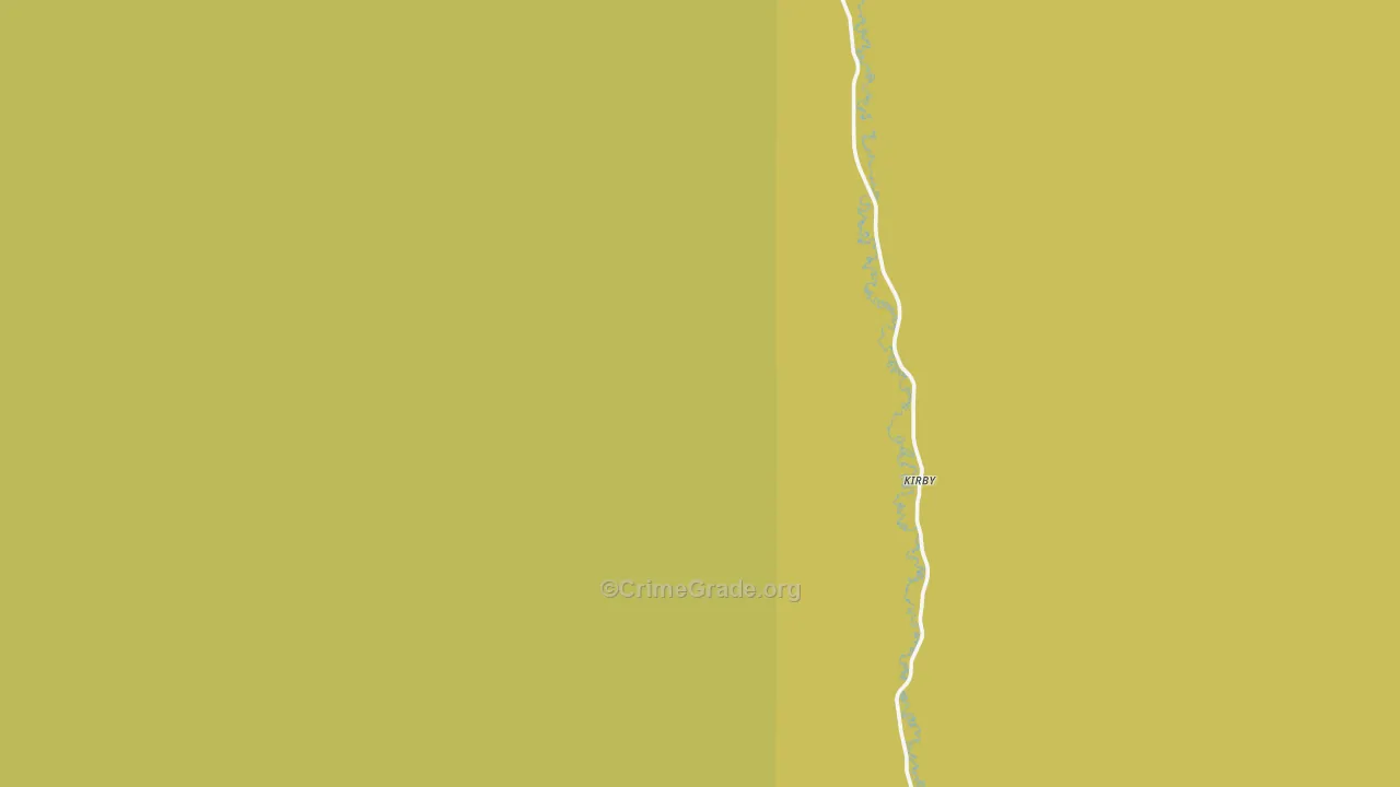 Kirby, MT Map of Drug-Related Crime Rates