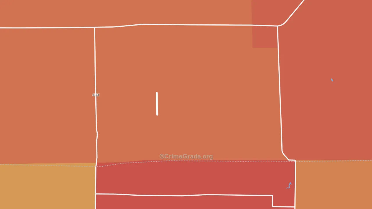 Kirk, CO Map of Drug-Related Crime Rates