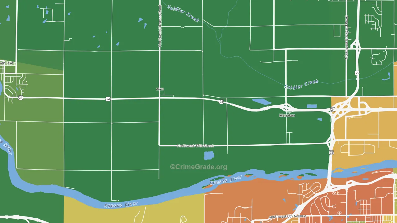 Kiro, KS Map of Drug-Related Crime Rates