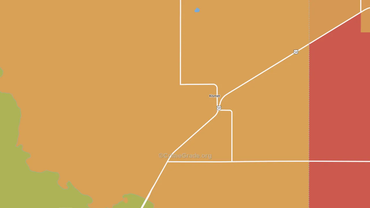 Kismet, KS Map of Drug-Related Crime Rates