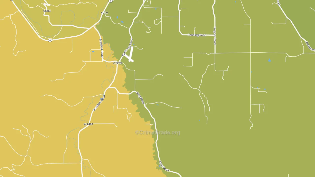 Klaber, WA Map of Drug-Related Crime Rates