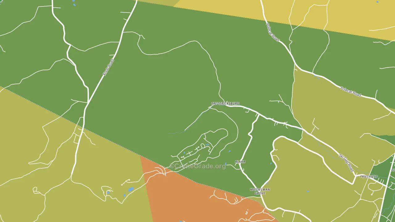 Klahr, PA Map of Drug-Related Crime Rates