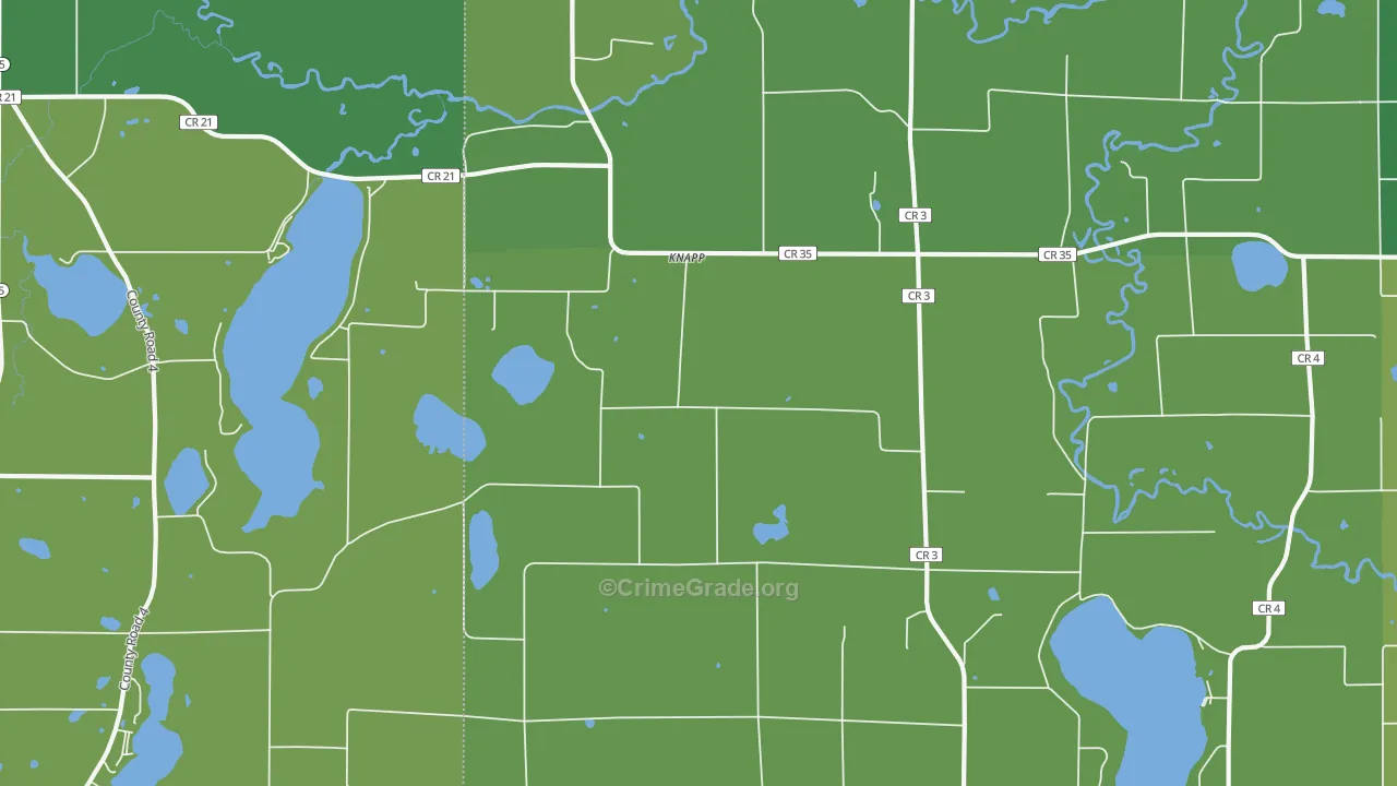 Knapp, MN Map of Drug-Related Crime Rates