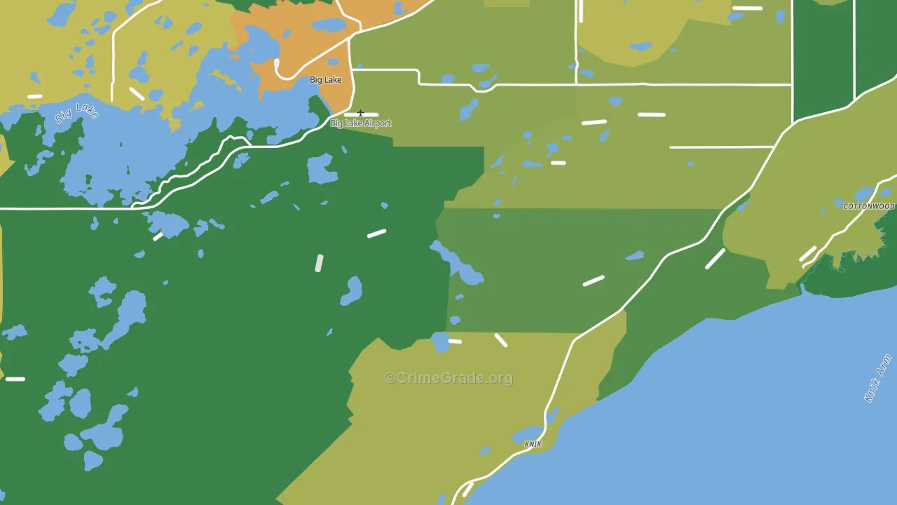 Knik, AK Map of Drug-Related Crime Rates